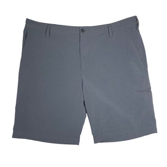 Adidas Mens Gray Golf Shorts Size 38 Stretch Fabric With Pockets For Comfort & S - Picture 4 of 10